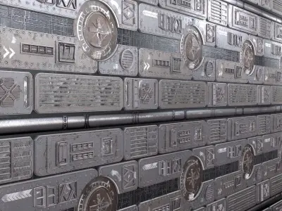 Sci-Fi textures - 3colors PBR Texture