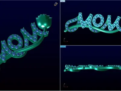 3d model pendant jewelry 3D print model