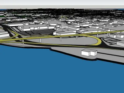 North Charleston city USA  Full City 3d model 3D model