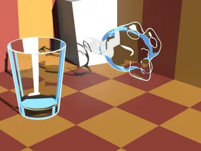 For Anime In Blender - Simple Glass Shader Free 3D model