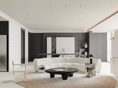 apartment interior scenes      3D model 5