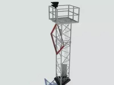 Seamark with light 3D model