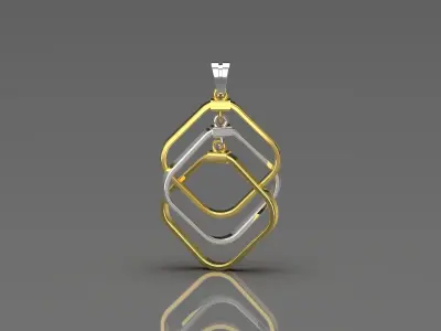 gold pendant gp0107 3D print model