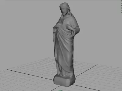 Sacred Heart of Jesus Low-poly 3D model