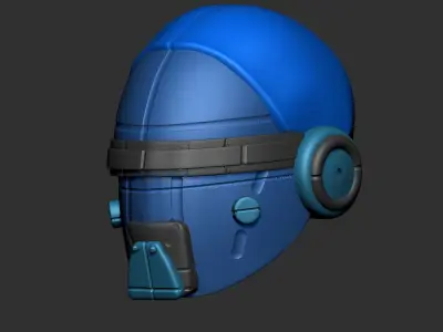helmet high poly sculpt 3d printable 3D model 3D model 13