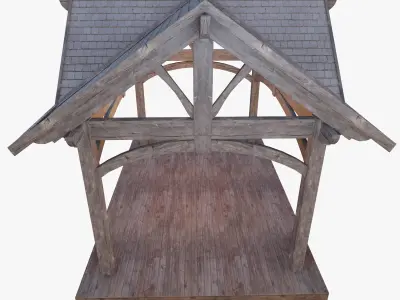 Wooden Pergola 3D model