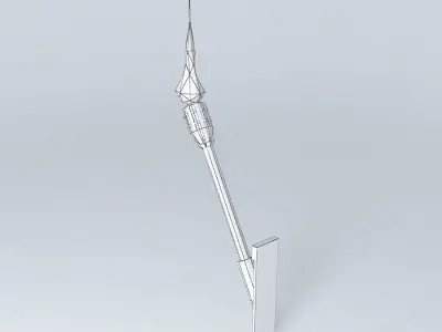 Bamboo torch 3D model