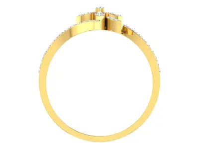 Solitaire Engagement Ring 3dm STL OBJ FBX Render Details 3D print model buy