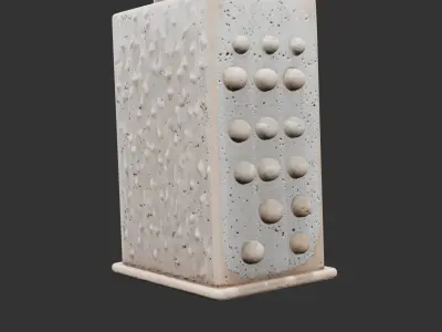 Classic Kitchen Grater Low-poly 3D model