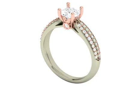 Women Ring  Render 3dm STL OBJ FBX Details 3D print model 247