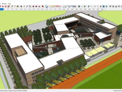 Sketchup School and University K9 3D model