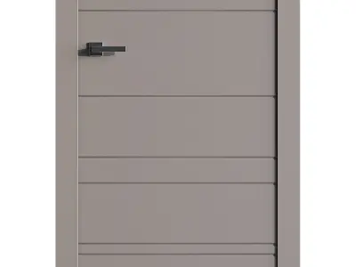 Modern entrance door 86 3D model