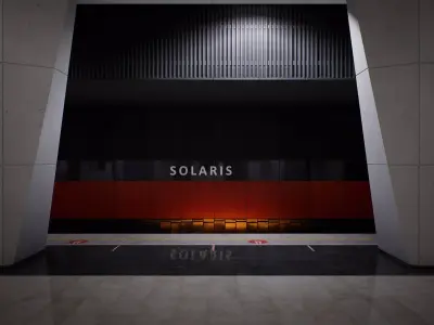 Solaris Subway Station Low-poly 3D model