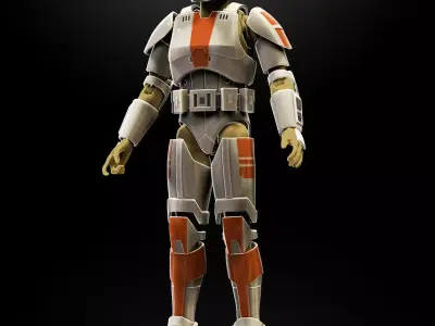 Republic Trooper Armor One6 Scale STL Files 3D print model