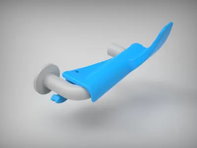 Corona door opener handsfree -Model Jena  Free 3D print model