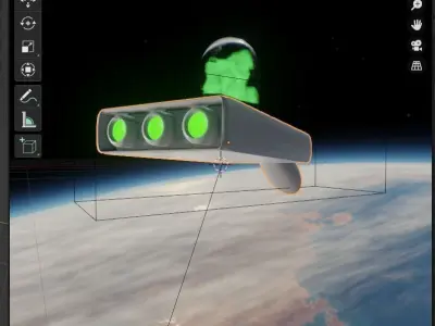 Portal gun of Richard Sanchez 3D model