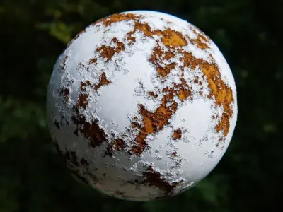 Realistic Peeling Paint - Procedural Blender Texture Shader 3D model