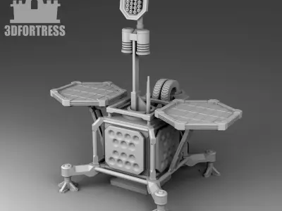 Martian weather station 3D print model