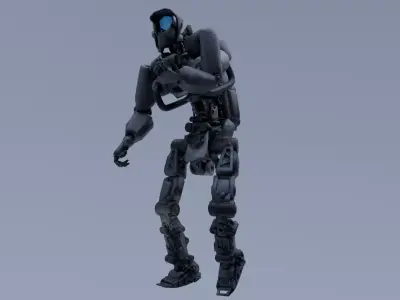 Scifi Soldier - Operator 004 Low-poly 3D model