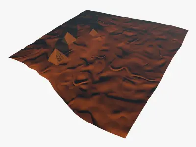 Realistic Desert Landscape 3D model