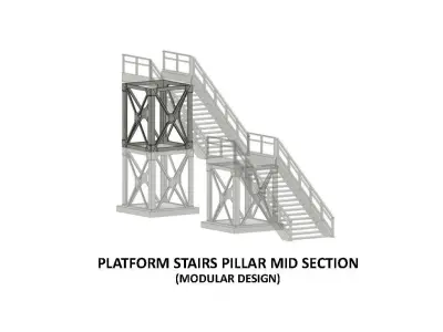 PLA-0001 Platform detail set for Europe H0-scale 38 items 3D print model
