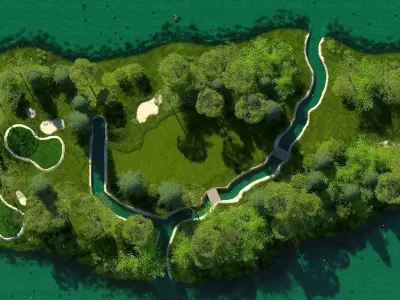 Golf Course 02 3D model