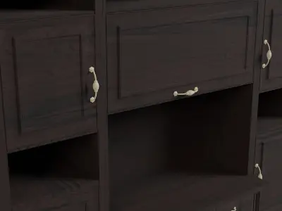 Modern Floor Cabinet Low-poly 3D model