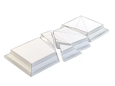 Cracked Stone Tomb Cover 3D model