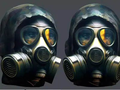 Helmet 3d model military combat Military  Low-poly 3D model