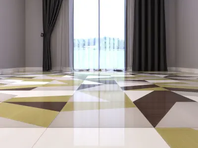 Marble Floor Set 9 3D model