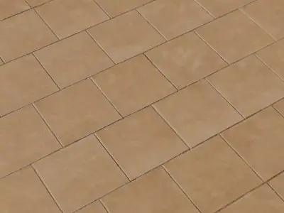 Warm Sand Ceramic Tiles PBR Texture  Texture