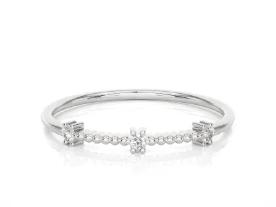 Light Minimalist Diamond Ring 3D print model