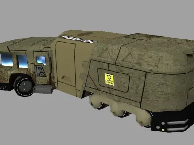 Mobile Science Lab Low-poly 3D model