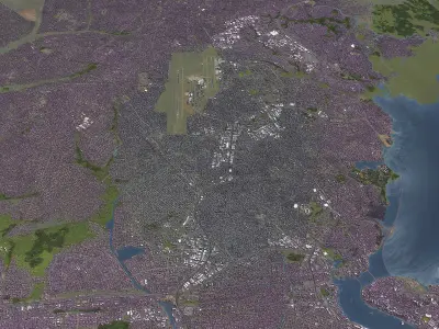 Lagos - Topography Terrain 3D City Model 3D Model Pack