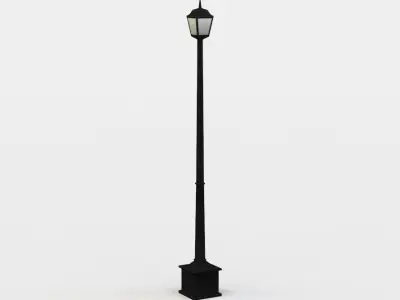 Street light Low-poly 3D model 42