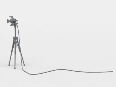 Light stand Low-poly 3D model purchase