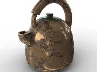 KETTLE tea Low-poly 3D model