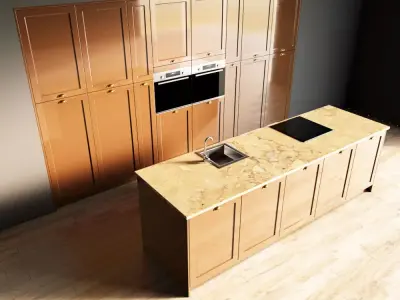 2-Kitchen2 glossy 1 3D model