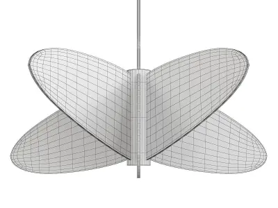 Damien Langlois Meurinne chandelier Low-poly 3D model