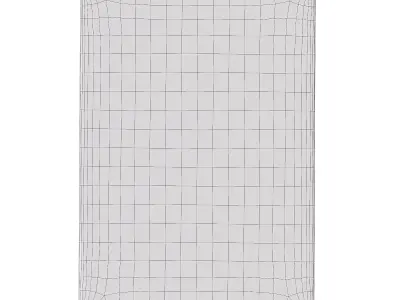 Mid Century Modern Rugs Next to Bed 3D model