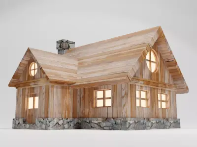 House Low-poly 3D model