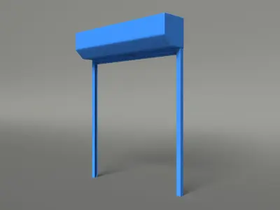 shutter roller door 3D model