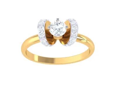 Women Ring  Render 3dm STL OBJ FBX Details 3D print model 307