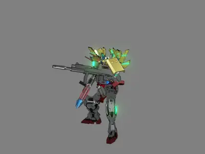 Attacker Gundam 6 A 3D model