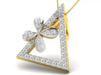 diamonds pendant 3D print model 26