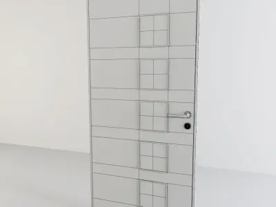 Office Door A02 3D model