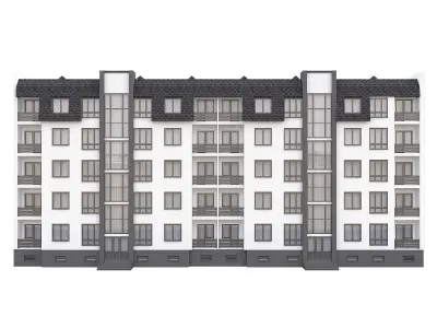 Townhouse 2 apartment building 3D model