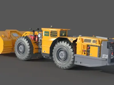 Scooptram ST14 Technical Specification 3D model