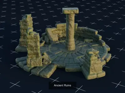 Ancient Ruins 3D Model Pack