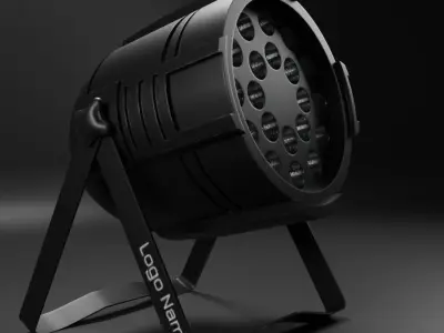 Par light Low-poly 3D model